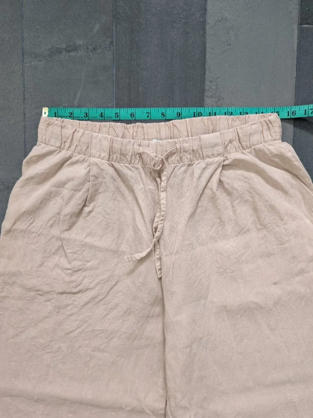 Zara wide leg linen pants - L